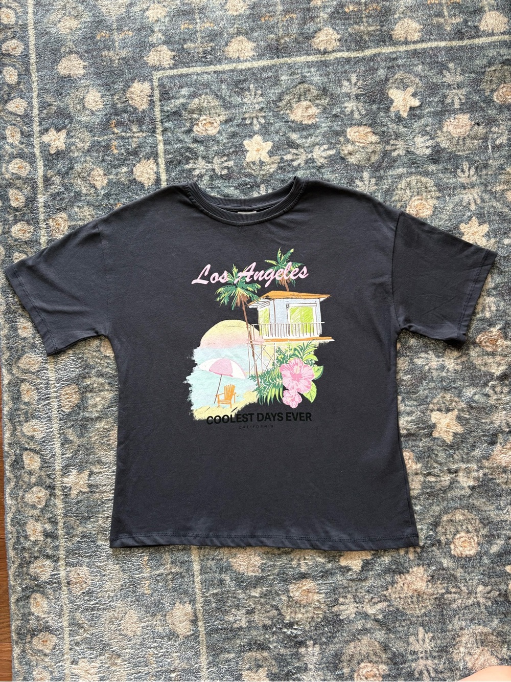Zara Kids’ Los Angeles Grey Graphic Tee Size 9-10